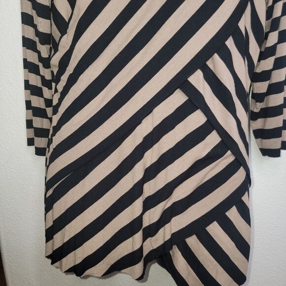 Vince Camuto striped layered blouse top size XL - Picture 3 of 6